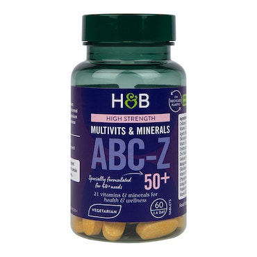 Holland & Barrett ABC to Z 50+ Multivitamins 60 Tablets image 1