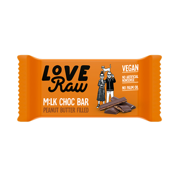 Review of Love Raw Vegan M:lk Choc Bar Peanut Butter Filled 30g