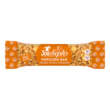 Review of Joe & Sephs Popcorn Bar with Orange, Pecan & Cinnamon 27g