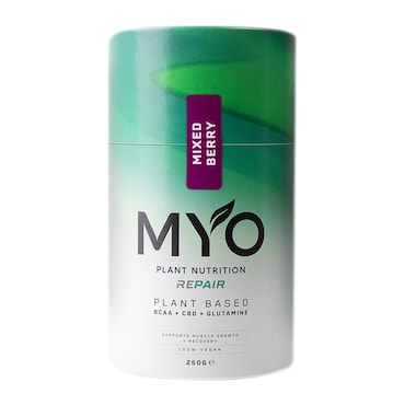 MYO Plant Nutrition Repair BCAA, CBD & Glutamine Mixed Berry 250g image 1