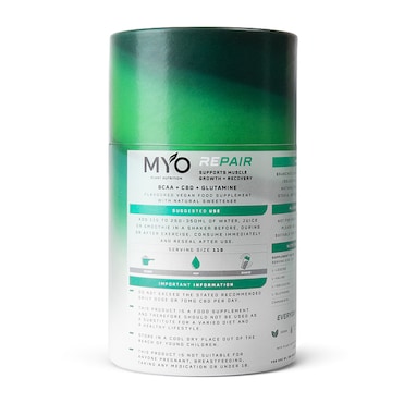 MYO Plant Nutrition Repair BCAA, CBD & Glutamine Mixed Berry 250g image 3