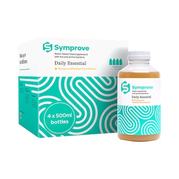 Symprove Daily Essential Live & Active Bacteria Mango & Passion Fruit Flavour Drink 4 x 500ml image 1