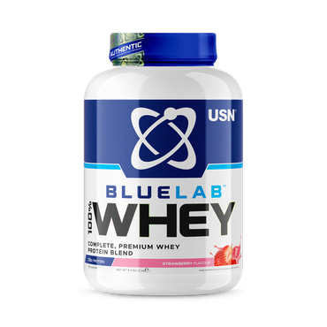 Review of USN Blue Lab Whey Premium Protein Powder Strawberry 2kg