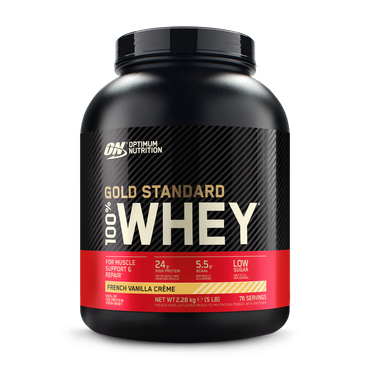 Review of Optimum Nutrition Gold Standard 100% Whey Powder French Vanilla Crème 2.28kg