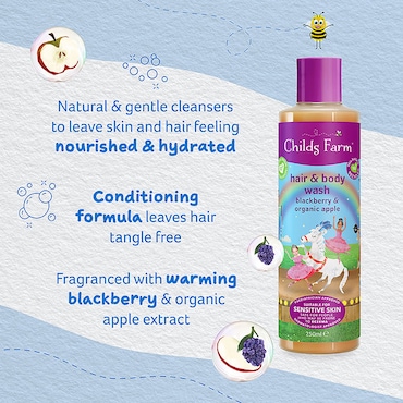 Childs Farm Hair & Body Wash - Blackberry & Organic Apple 250ml image 4
