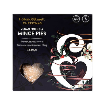 Holland & Barrett Vegan & Gluten Free Mince Pies 4 Pack image 1