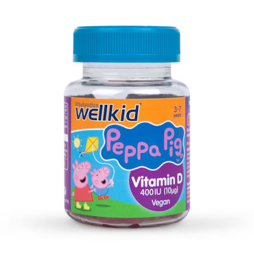 Vitabiotics Wellkid Peppa Pig Vitamin D Strawberry Flavour 400iu 30 Jellies