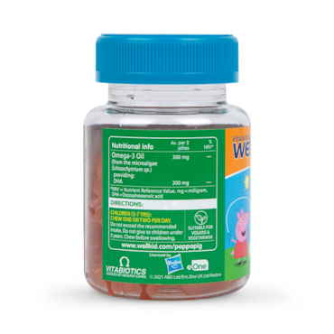 Vitabiotics Wellkid Peppa Pig Omega 3 Orange Flavour 30 Jellies image 3