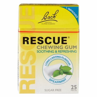Nelsons Bach Rescue Chewing Gum Spearmint 25 Pieces
