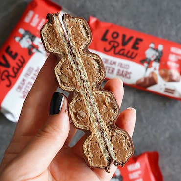 Love Raw Vegan Cre&m Filled Wafer Bars 12x 43g image 3