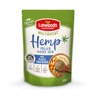 Linwoods Multiboost Organic Milled Hemp Seed, Flaxseed & Chia Seeds 200g image 1