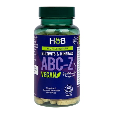 Holland & Barrett High Strength ABC to Z Vegan Multivitamins 60 Tablets image 1
