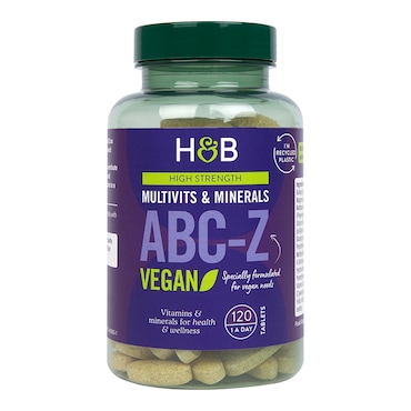 Holland & Barrett High Strength ABC to Z Vegan Multivitamins 120 Tablets image 1