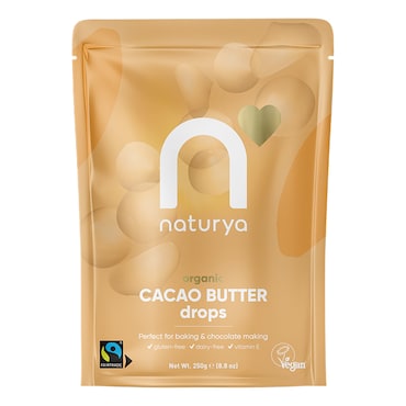 Naturya Organic Cacao Butter Drops 250g image 1