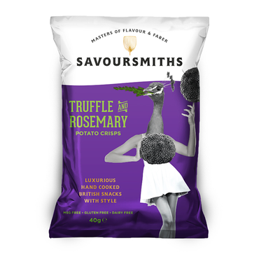 Review of Savoursmiths Truffle And Rosemary Luxury English Potato Crisps 150g