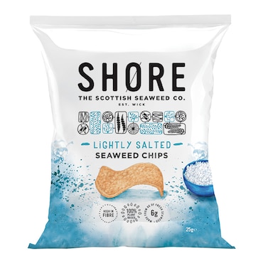 Shore Seaweed Lightly Salted Seaweed Chips 25g image 1
