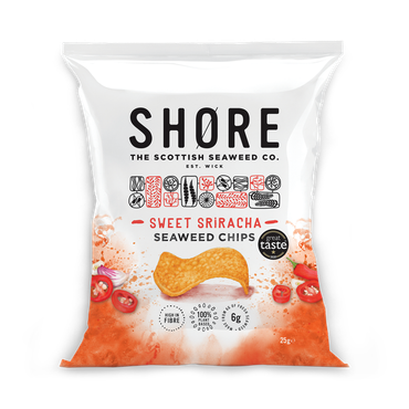 Shore Seaweed Sweet Sriracha Seaweed Chips 25g