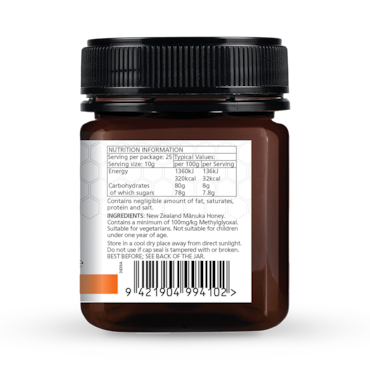 Manuka Lab Monofloral Manuka Honey 100 MGO 250g image 3