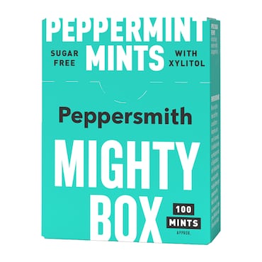 Peppersmith Sugar Free Peppermint Mints (Mighty Box) 60g image 1