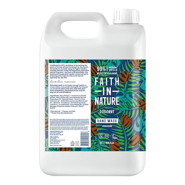 Faith in Nature Coconut Hand Wash 5 Litre image 1