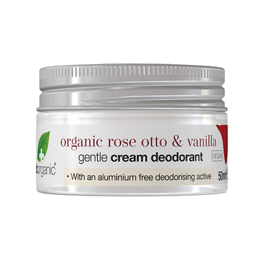 Review of Dr Organic Cream Deodorant Rose and Vanilla 50ml