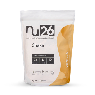 NU26 Nutritionally Complete Real Food Vanilla Shake 1kg