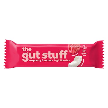 The Gut Stuff Good Fibrations Raspberry & Coconut Snack Bar 35g image 1