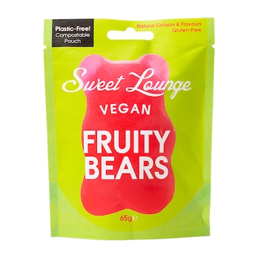 Sweet Lounge Vegan Fruity Bears Pouch 65g image 1