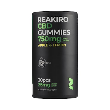 Reakiro CBD 25mg Apple & Lemon Flavour 30 Gummies image 2