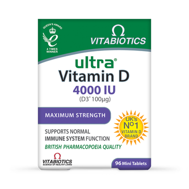 Vitabiotics Ultra Vitamin D3 4000IU 96 Tablets