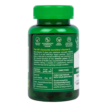 Vitabiotics Ultra Vitamin D3 1000iu Vegan 50 Gummies image 3