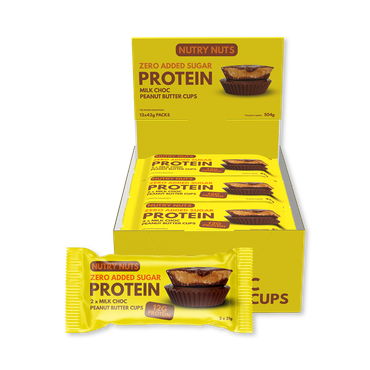 Review of Nutry Nuts CUPS Milk compound with peanut filling - HIGH PROTEIN (2x21)g 12 Pack