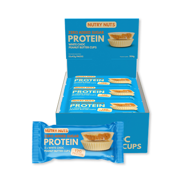 Review of Nutry Nuts CUPS White compound with peanut filling - HIGH PROTEIN (2x21)g 12 Pack