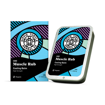 Review of Hippie Turtle Herbal Co Cooling CBD Muscle Rub 1000mg 40g