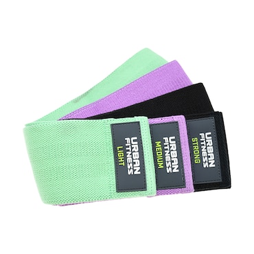 Urban Fitness Fabric Resistance Band Loop (Set of 3) 15 Inch image 2