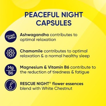 Bach RESCUE Peaceful Night 30 Capsules image 3