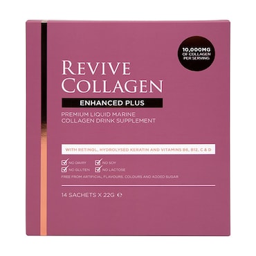 Revive Collagen Enhanced Plus Premium Liquid Marine Collagen Drink 10,000mgs 14 Sachets image 1