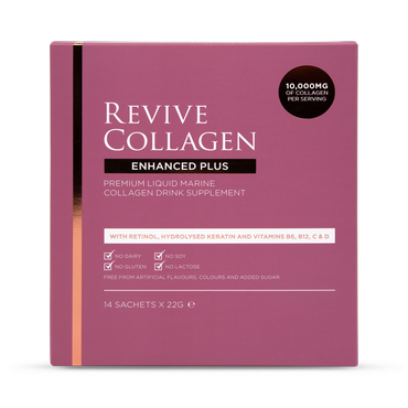 Revive Collagen Enhanced Plus Premium Liquid Marine Collagen Drink 10,000mgs 14 Sachets