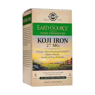 Solgar Earth Source Food Fermented Koji Iron 30 Capsules image 2