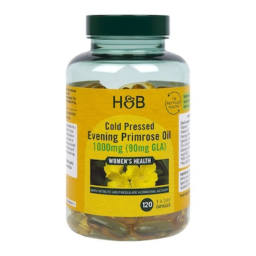 Holland & Barrett Cold Pressed Evening Primrose Oil 1000mg 120 Capsules image 1