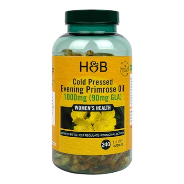 Holland & Barrett Cold Pressed Evening Primrose Oil 1000mg 240 Capsules image 1