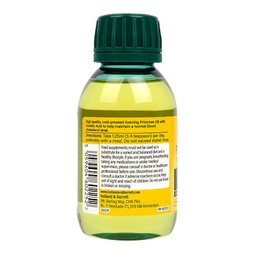 Holland & Barrett Evening Primrose Oil 625mg Liquid 120ml image 3