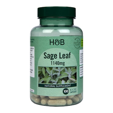 Holland & Barrett Sage Leaf 100 Capsules image 1