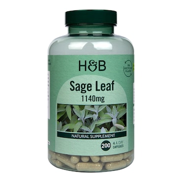 Holland & Barrett Sage Leaf 200 Capsules image 1