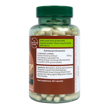 Holland & Barrett Korean Ginseng 180 Capsules image 3