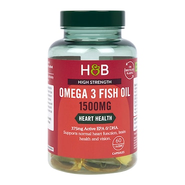 Holland & Barrett Omega 3 Fish Oil 1500mg 60 Capsules image 1