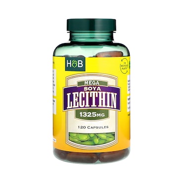 Holland & Barrett Mega Soya Lecithin Fat Emulsifier 120 Capsules 1325mg image 1