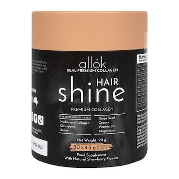allók Hair Shine Premium Collagen Powder 20 Sachets