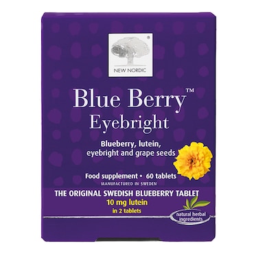 New Nordic Blue Berry Eyebright 60 Tablets image 1