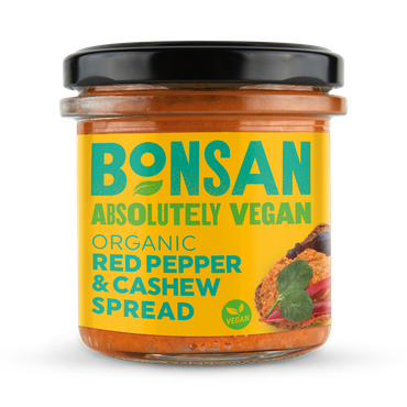Bonsan Absolutely Vegan Organic Red Pepper & Cashew Spread 130g